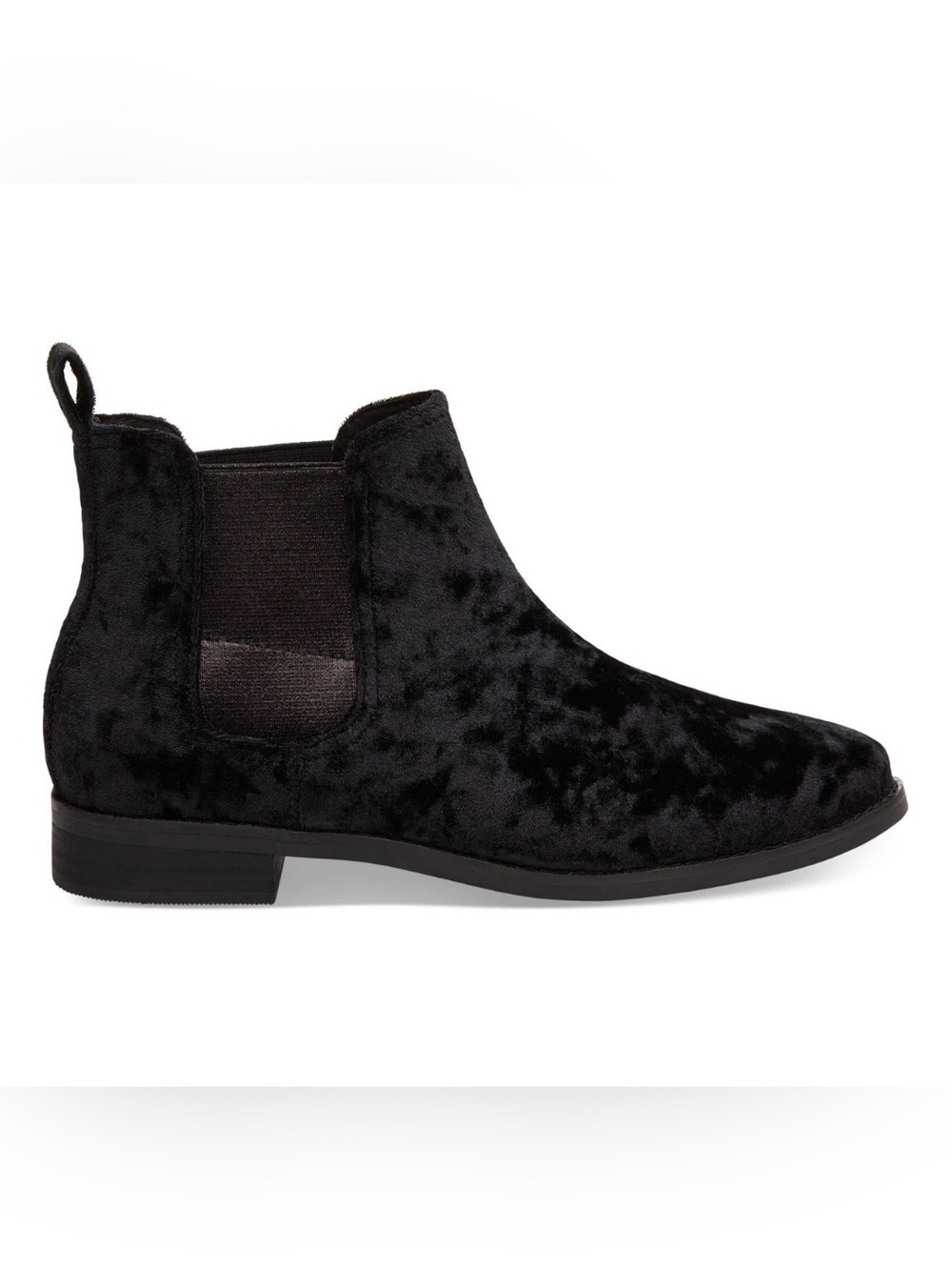 Tom’s Like New Black Velvet Ella Boots Size 8